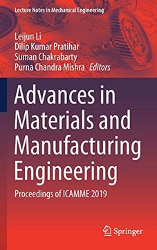 portada Advances in Materials and Manufacturing Engineering: Proceedings of Icamme 2019 (Lecture Notes in Mechanical Engineering) 