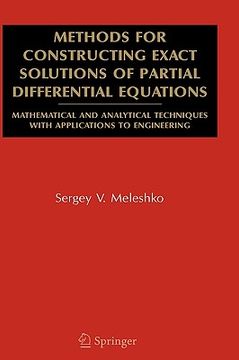portada methods for constructing exact solutions of partial differential equations: mathematical and analytical techniques with applications to engineering (en Inglés)