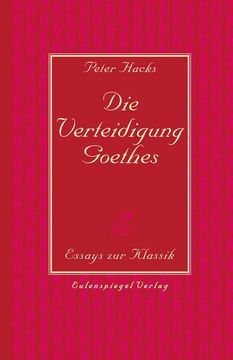 portada Die Verteidigung Goethes (en Alemán)