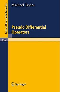 portada pseudo differential operators (en Inglés)