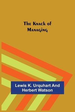 portada The Knack of Managing