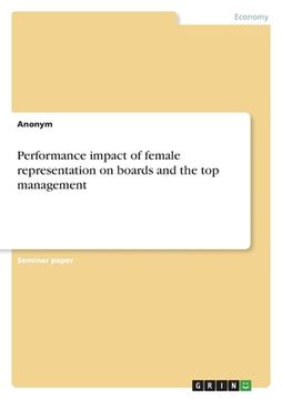 portada Performance impact of female representation on boards and the top management