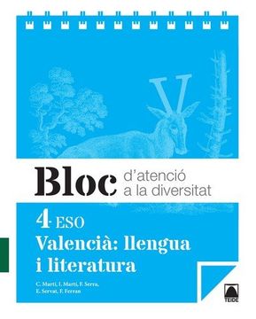 portada Bloc d'atenció a la diversitat. Valencià: llengua i literatura 4 ESO - ed. 2016 - 9788430791712