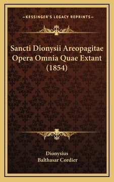 portada Sancti Dionysii Areopagitae Opera Omnia Quae Extant (1854) (en Latin)