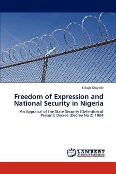 portada freedom of expression and national security in nigeria (en Inglés)