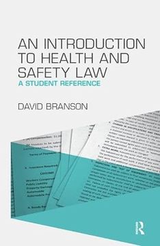 portada An Introduction to Health and Safety Law: A Student Reference (en Inglés)