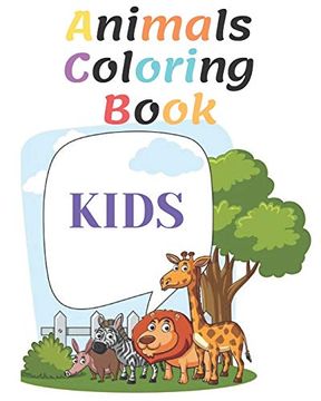 portada Animals Coloring Book: Coloring Pages for Animal Lovers,60 Pages, 8 x 10 Inches, (en Inglés)