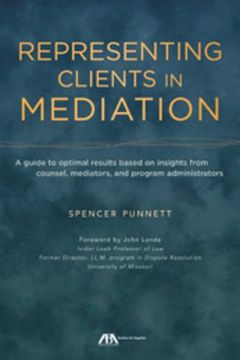 portada Representing Clients in Mediation (en Inglés)