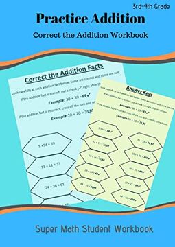 portada Practice Addition: Correct the Addition Workbook