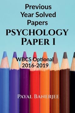 portada Previous Years Solved Papers-Psychology Paper 1 (en Inglés)