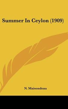 portada summer in ceylon (1909)