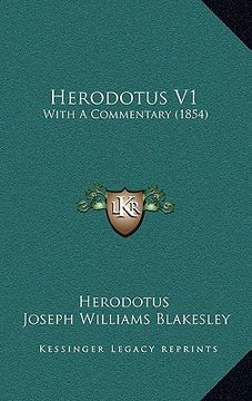 portada herodotus v1: with a commentary (1854) (in English)
