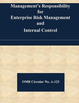 portada Management's Responsibility for Enterprise Risk Management and Internal Control: OMB Circular No. A-123 (en Inglés)