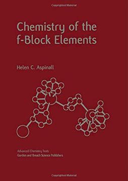 portada Chemistry of the F-Block Elements (Advanced Chemistry Texts) (en Inglés)