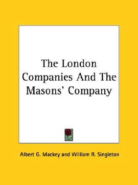 portada the london companies and the masons' company (en Inglés)