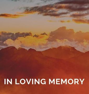 portada Memorial Guest Book (Hardback cover): Memory book, comments book, condolence book for funeral, remembrance, celebration of life, in loving memory fune (en Inglés)