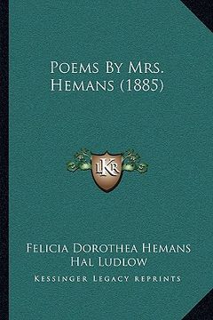 portada poems by mrs. hemans (1885) (en Inglés)