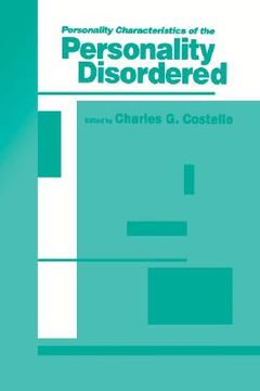 portada personality characteristics of the personality disordered (en Inglés)
