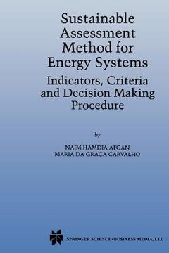 portada sustainable assessment method for energy systems: indicators, criteria and decision making procedure (en Inglés)