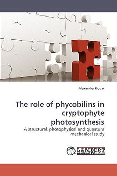 portada the role of phycobilins in cryptophyte photosynthesis (en Inglés)