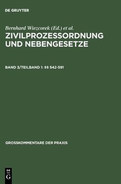 portada Wieczorek / Schütze: Zivilprozessordnung und Nebengesetze: Grosskommentar: Band 3/Teilband 1 (Gro_kommentare Der Praxis) (German Edition)
