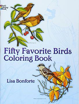 portada Fifty Favourite Birds Colouring Book: Coloring Book (Dover Nature Coloring Book) (en Inglés)