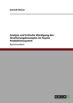 portada Analyse und kritische Würdigung des Nivellierungskonzeptes im Toyota Produktionssystem (German Edition)