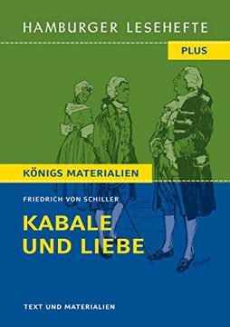 portada Kabale und Liebe: Hamburger Leseheft Plus Königs Materialien (en Alemán)