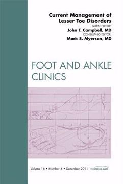 portada Current Management of Lesser Toe Disorders, an Issue of Foot and Ankle Clinics: Volume 16-4