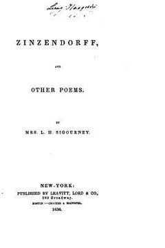 portada Zinzendorff, and other poems (en Inglés)