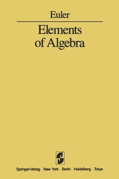 portada Elements of Algebra (en Inglés)
