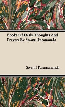 portada books of daily thoughts and prayers by swami paramanda (in English)
