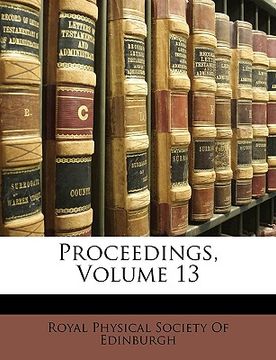 portada proceedings, volume 13 (in English)