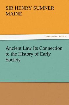 portada ancient law its connection to the history of early society (en Inglés)