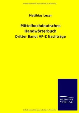 portada Mittelhochdeutsches Handworterbuch