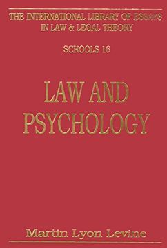 portada Law and Psychology (International Library of Essays in law & Legal Theory) (in English)