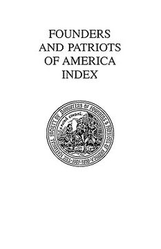 portada founders and patriots of america index (en Inglés)