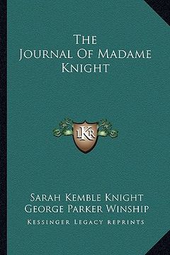 portada the journal of madame knight (en Inglés)