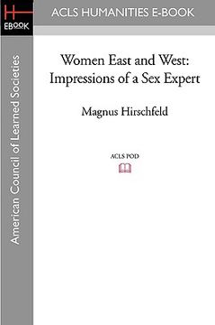 portada women east and west: impressions of a sex expert (en Inglés)