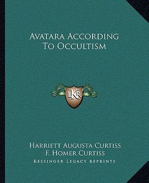 portada avatara according to occultism (en Inglés)
