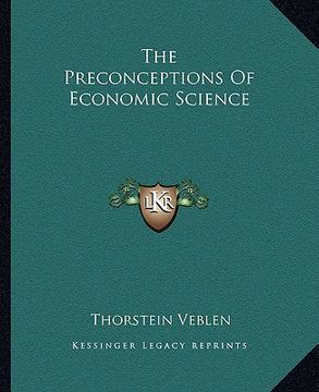 portada the preconceptions of economic science (in English)