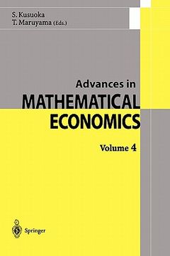 portada advances in mathematical economics 4 (en Inglés)