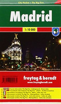 portada Madrid, plano callejero plastificado de bolsillo. Escala 1:10.000. Freytag & Berndt.