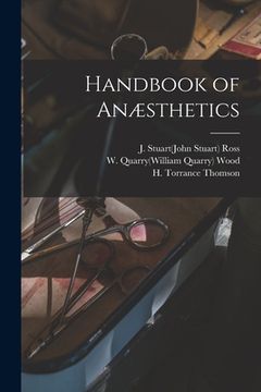 portada Handbook of Anæsthetics (in English)