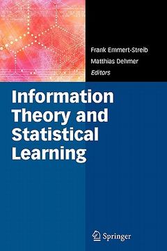 portada information theory and statistical learning (in English)