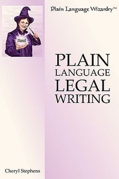 portada plain language legal writing (en Inglés)