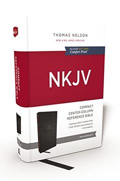 portada Nkjv, Compact Center-Column Reference Bible, Hardcover, red Letter, Comfort Print (en Inglés)