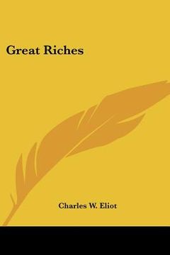 portada great riches (en Inglés)