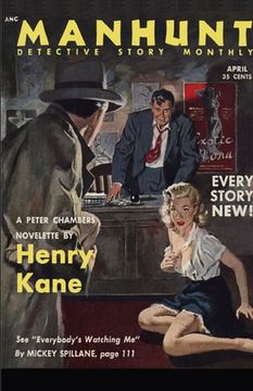 portada Manhunt, April 1953 (en Inglés)