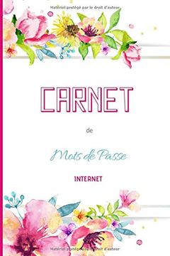 portada Carnet de Mots de Passe Internet (en Francés)